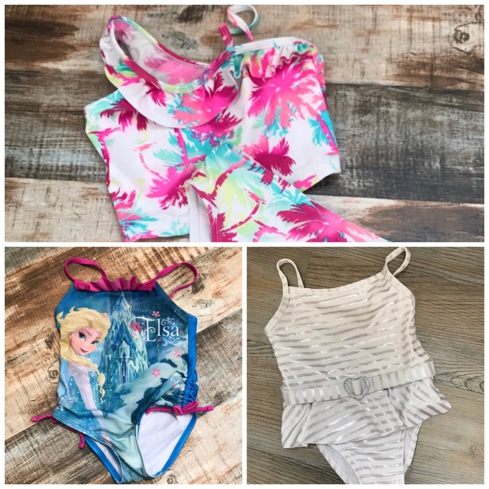 ❄️ 3 Toddler Girl’s Swimsuits size 2T